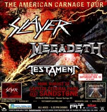 The American Carnage Tour featuring Slayer and Megadeth